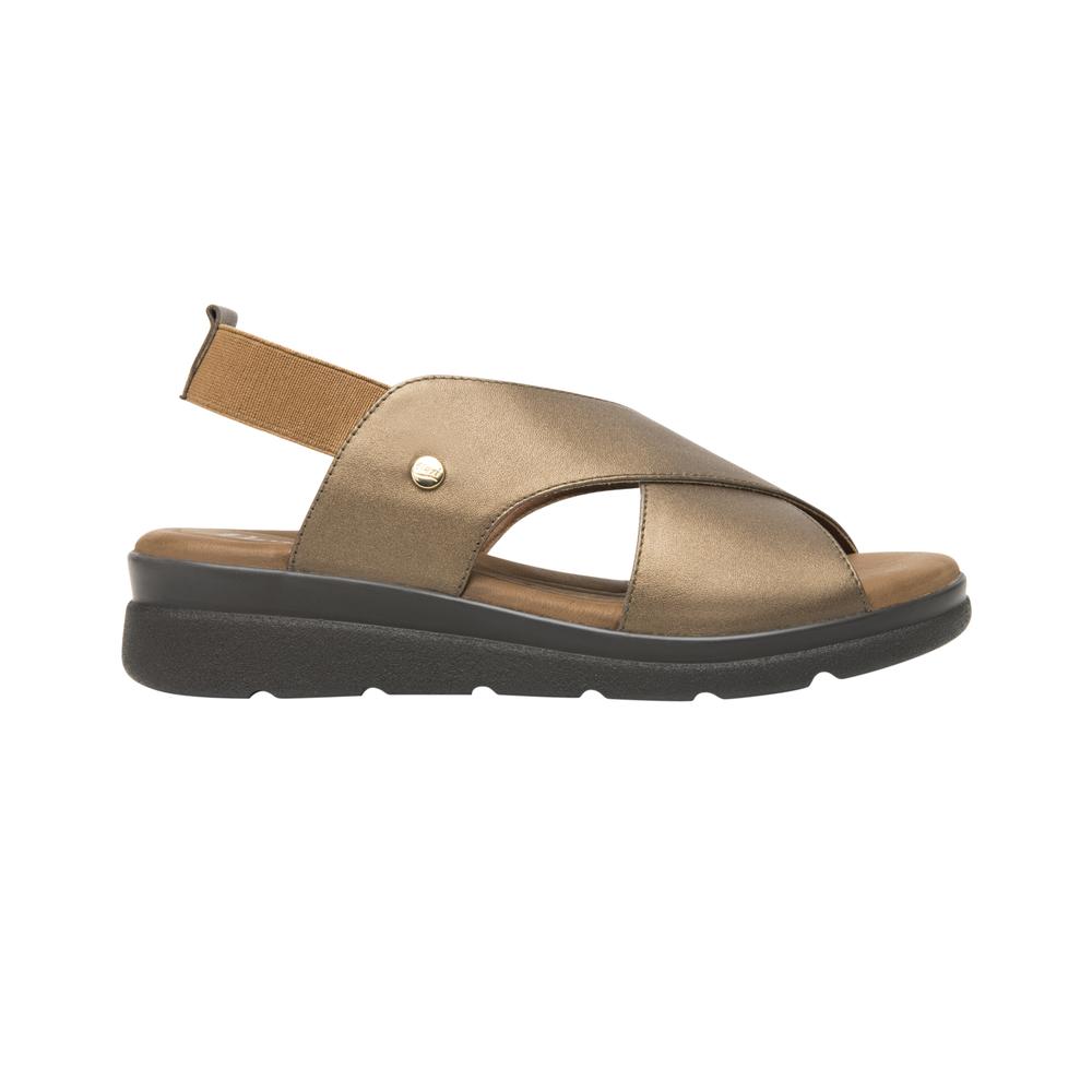 Foto 2 pulgar | Sandalias Flexi Bronce Para Mujer [fff3655] Dorado