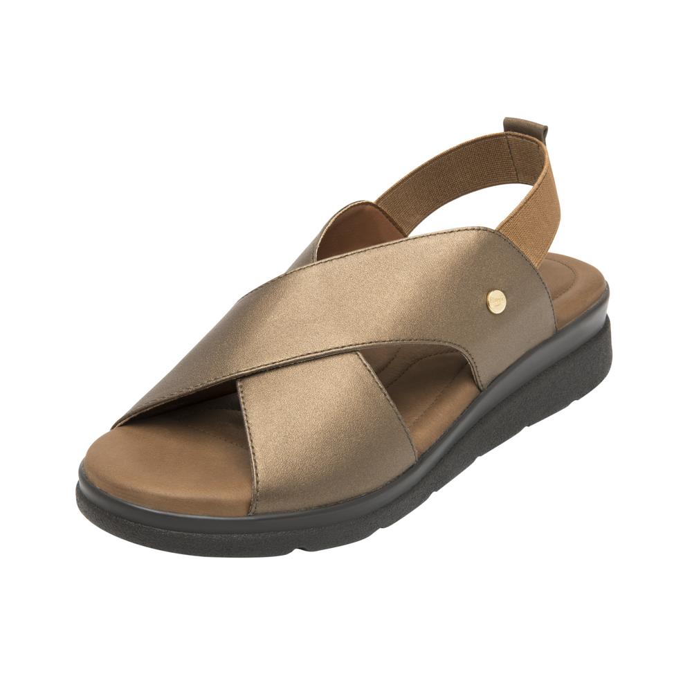 Foto 4 pulgar | Sandalias Flexi Bronce Para Mujer [fff3655] Dorado
