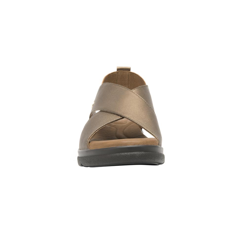 Foto 5 | Sandalias Flexi Bronce Para Mujer [fff3655] Dorado