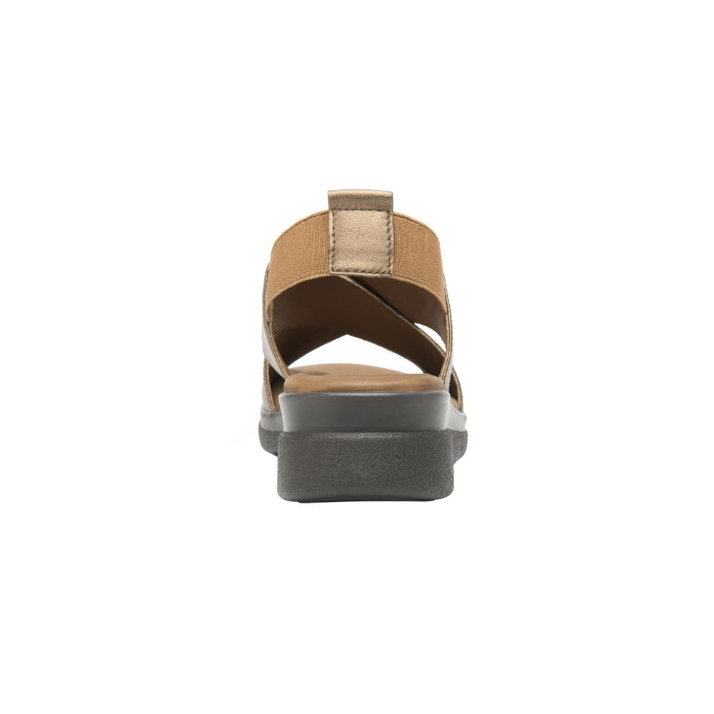 Foto 7 pulgar | Sandalias Flexi Bronce Para Mujer [fff3655] Dorado