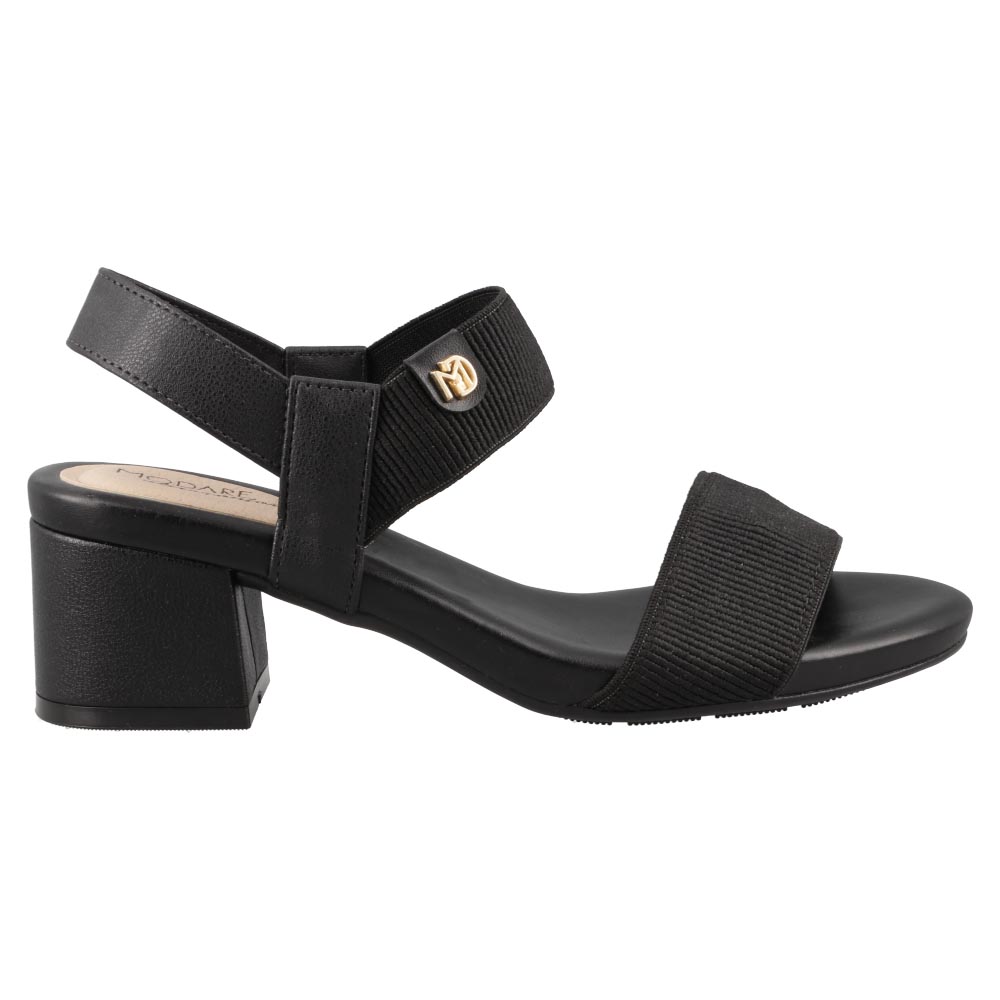 Foto 1 | Sandalia Modare 7187100 Negro Tacon Ancho Dama Casuales Talla 22 A 27 E