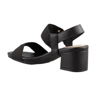Foto 4 | Sandalia Modare 7187100 Negro Tacon Ancho Dama Casuales Talla 22 A 27 E