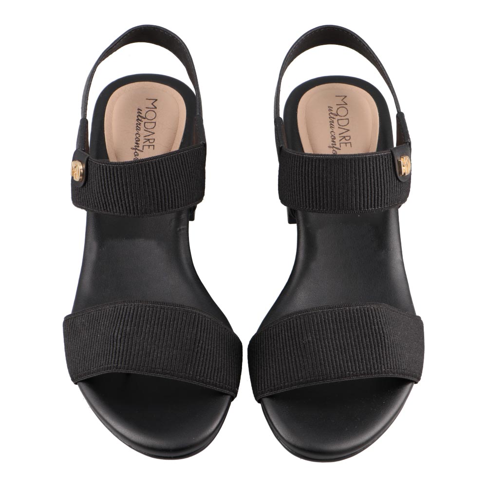 Foto 7 pulgar | Sandalia Modare 7187100 Negro Tacon Ancho Dama Casuales Talla 22 A 27 E