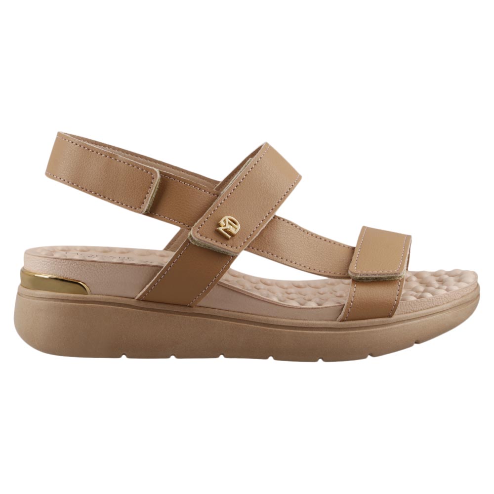 Foto 2 pulgar | Sandalia Modare 7151126 Camel Tacon Ancho Dama Casuales Talla 22 A 27 E