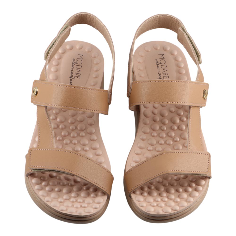 Foto 7 pulgar | Sandalia Modare 7151126 Camel Tacon Ancho Dama Casuales Talla 22 A 27 E