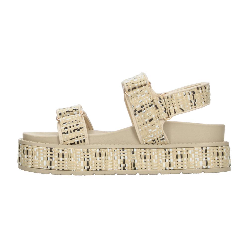 Foto 6 pulgar | Sandalias Ozono Beige Para Mujer [ozo2977] Beige