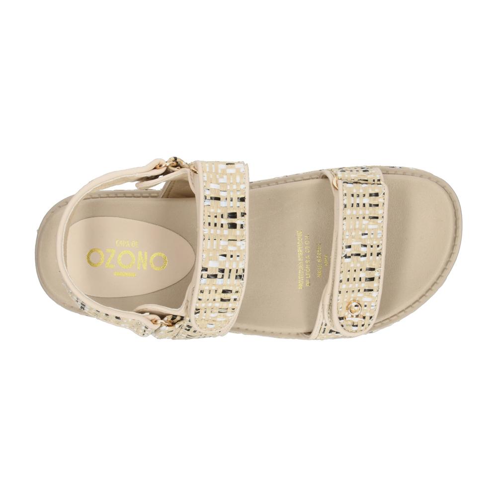 Foto 9 pulgar | Sandalias Ozono Beige Para Mujer [ozo2977] Beige