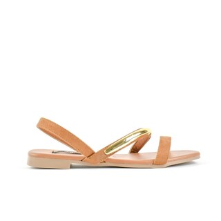 Foto 1 | Sandalia Tiras Flat Casual Moda Para Mujer Walki Lia Cafe