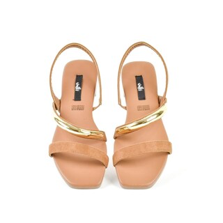 Foto 3 | Sandalia Tiras Flat Casual Moda Para Mujer Walki Lia Cafe