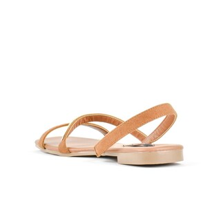 Foto 4 | Sandalia Tiras Flat Casual Moda Para Mujer Walki Lia Cafe