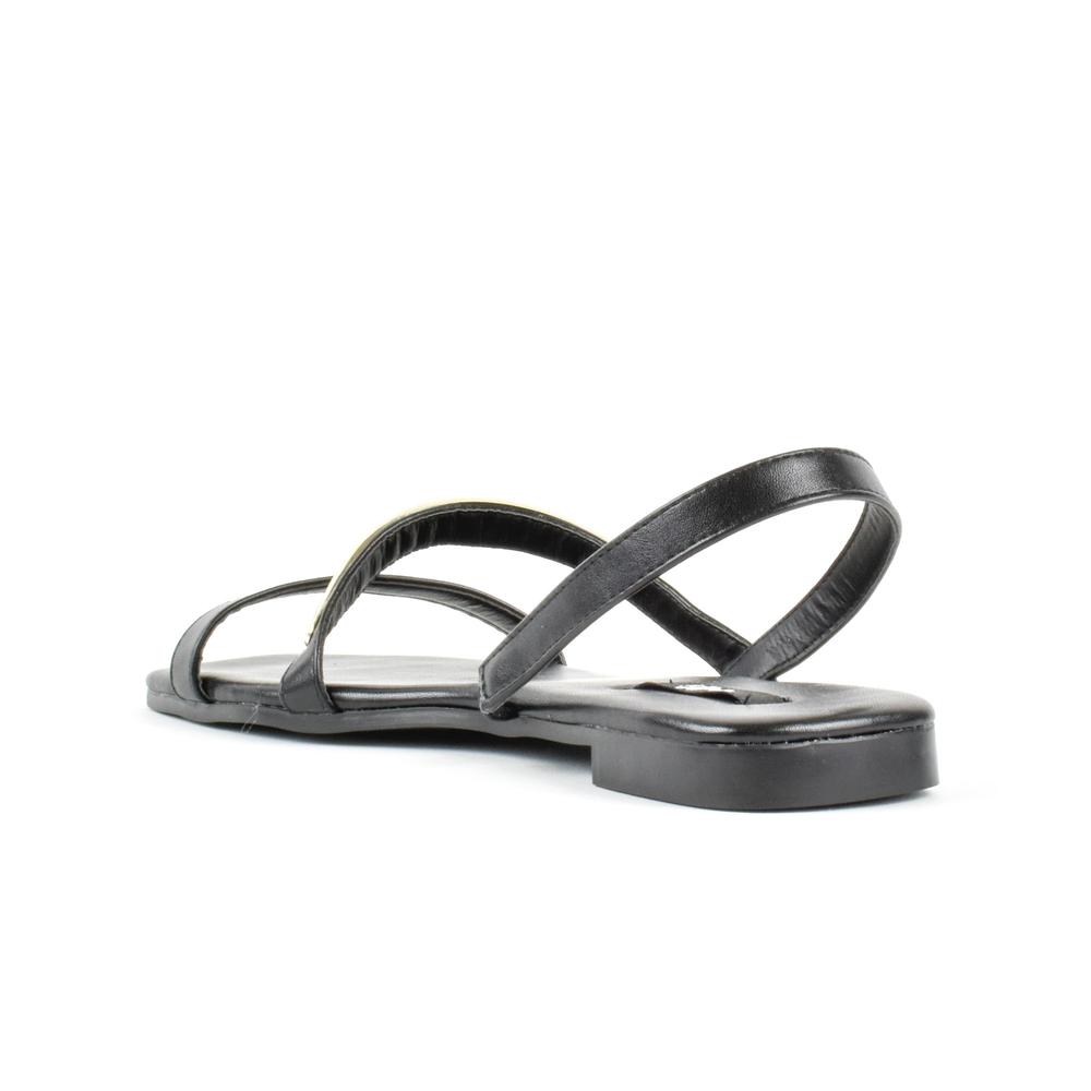 Foto 4 pulgar | Sandalia Tiras Flat Casual Moda Para Mujer Walki Lia Negro