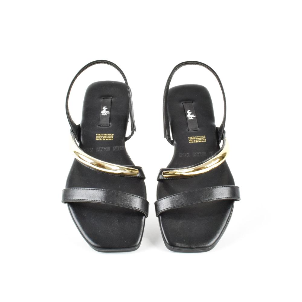 Foto 5 pulgar | Sandalia Tiras Flat Casual Moda Para Mujer Walki Lia Negro