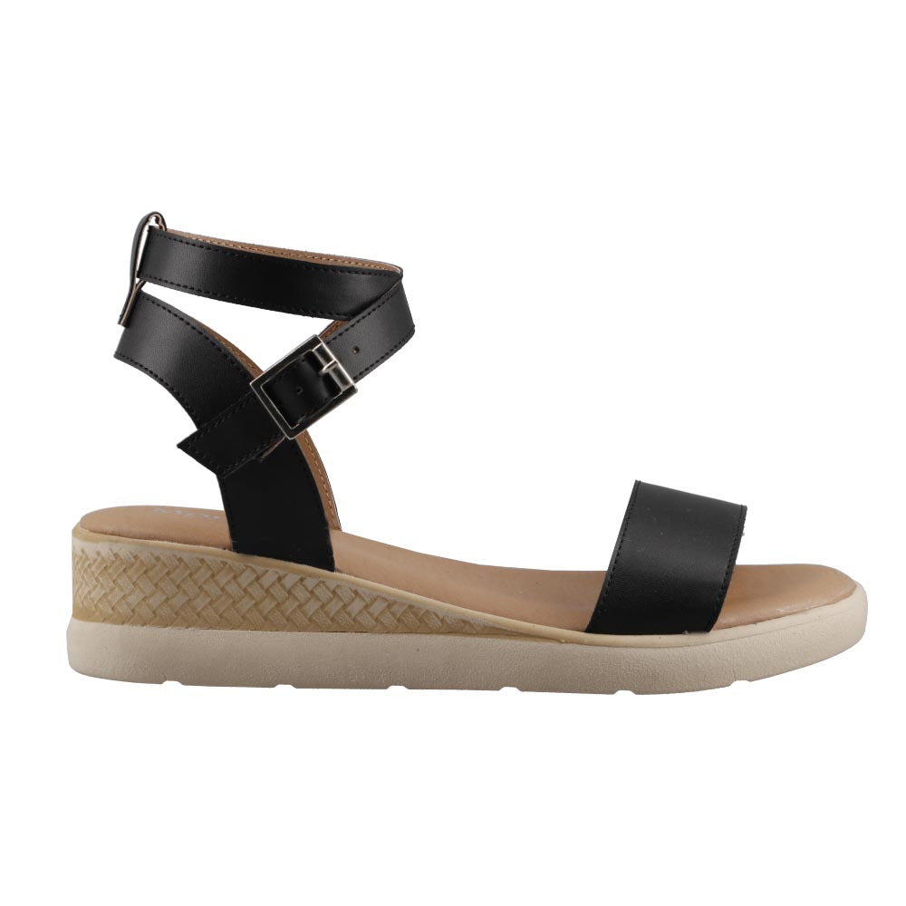 Sandalia Model S 6604 Negro Huarache Dama Confort Casual Mujer Talla 22 A 26 M