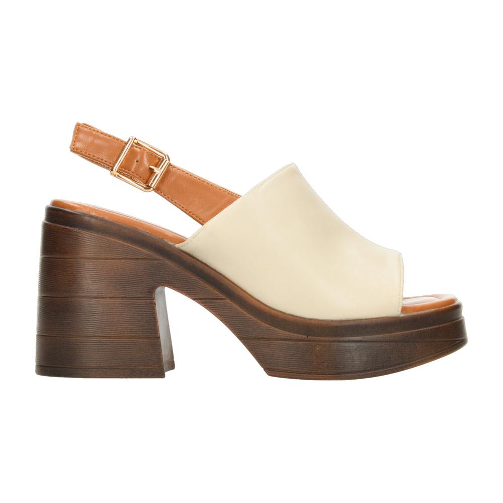 Foto 2 pulgar | Sandalias Ozono Latte Para Mujer [ozo2971] Beige