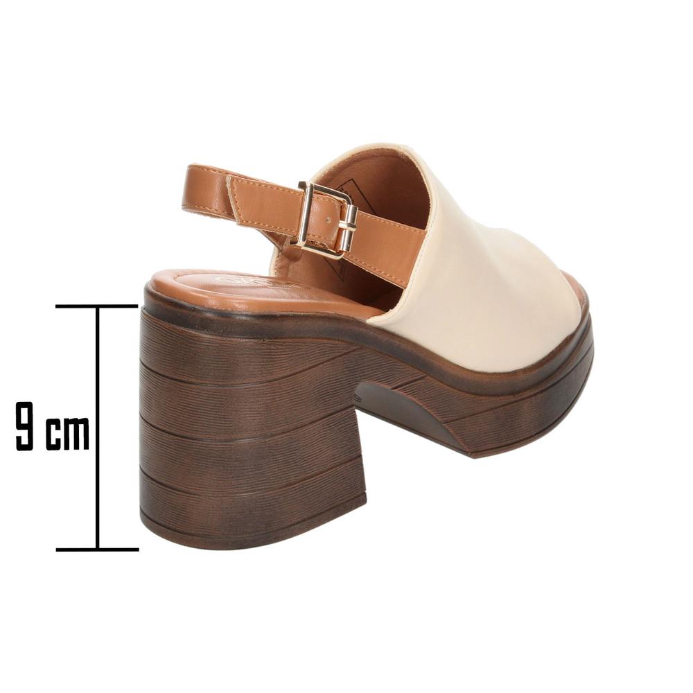 Foto 4 pulgar | Sandalias Ozono Latte Para Mujer [ozo2971] Beige