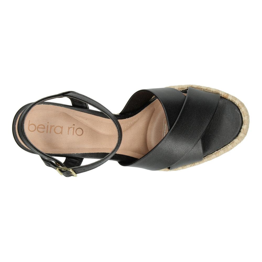 Foto 9 pulgar | Sandalias Beira Rio Negro Para Mujer [bei31] Beige