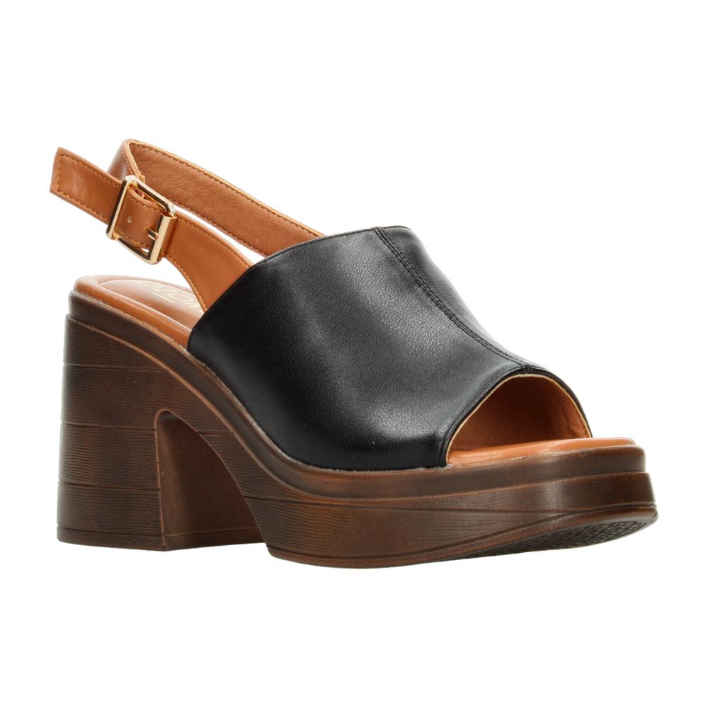 Foto 3 pulgar | Sandalias Ozono Negro Para Mujer [ozo2972] Negro