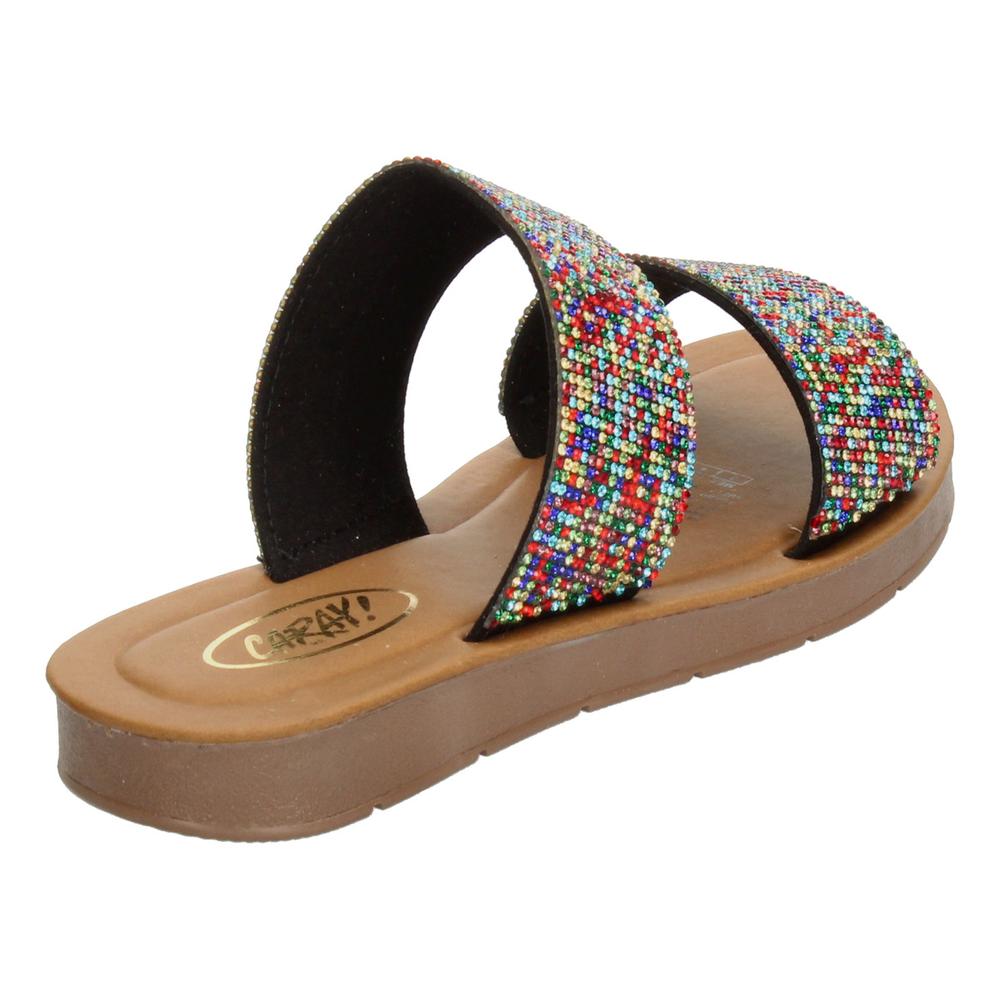 Foto 6 pulgar | Sandalias Caray Multicolor Para Mujer [car405] Cafe