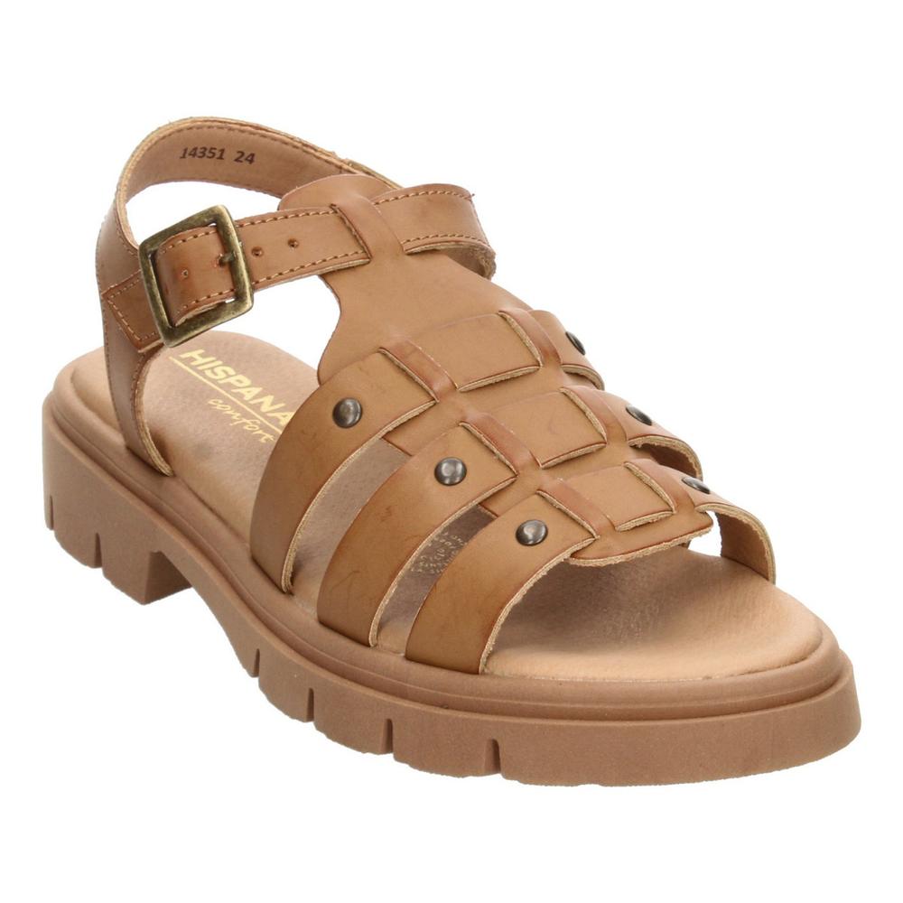 Foto 2 | Sandalias Hispana Cafe Para Mujer [his148] Cafe