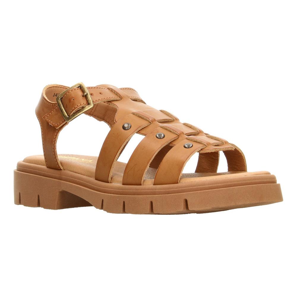 Foto 4 pulgar | Sandalias Hispana Cafe Para Mujer [his148] Cafe