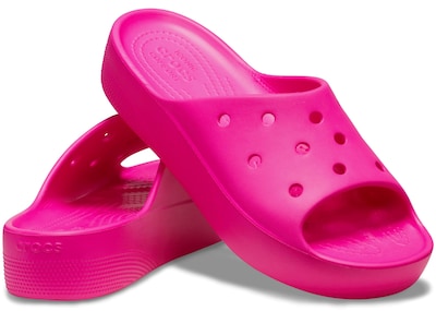 Foto 6 | Sandalias Con Plataforma Crocs Classic Slide Pink Crush Para Mujer - Venta Internacional.