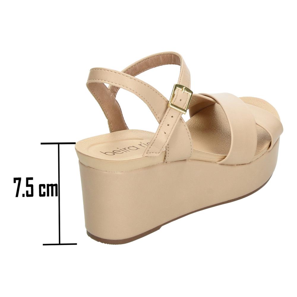 Foto 4 pulgar | Sandalias Beira Rio Beige Para Mujer [bei70] Beige