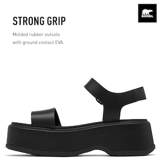 Foto 3 | Sandalia de Tacón Sorel Negras para Mujer - Venta Internacional