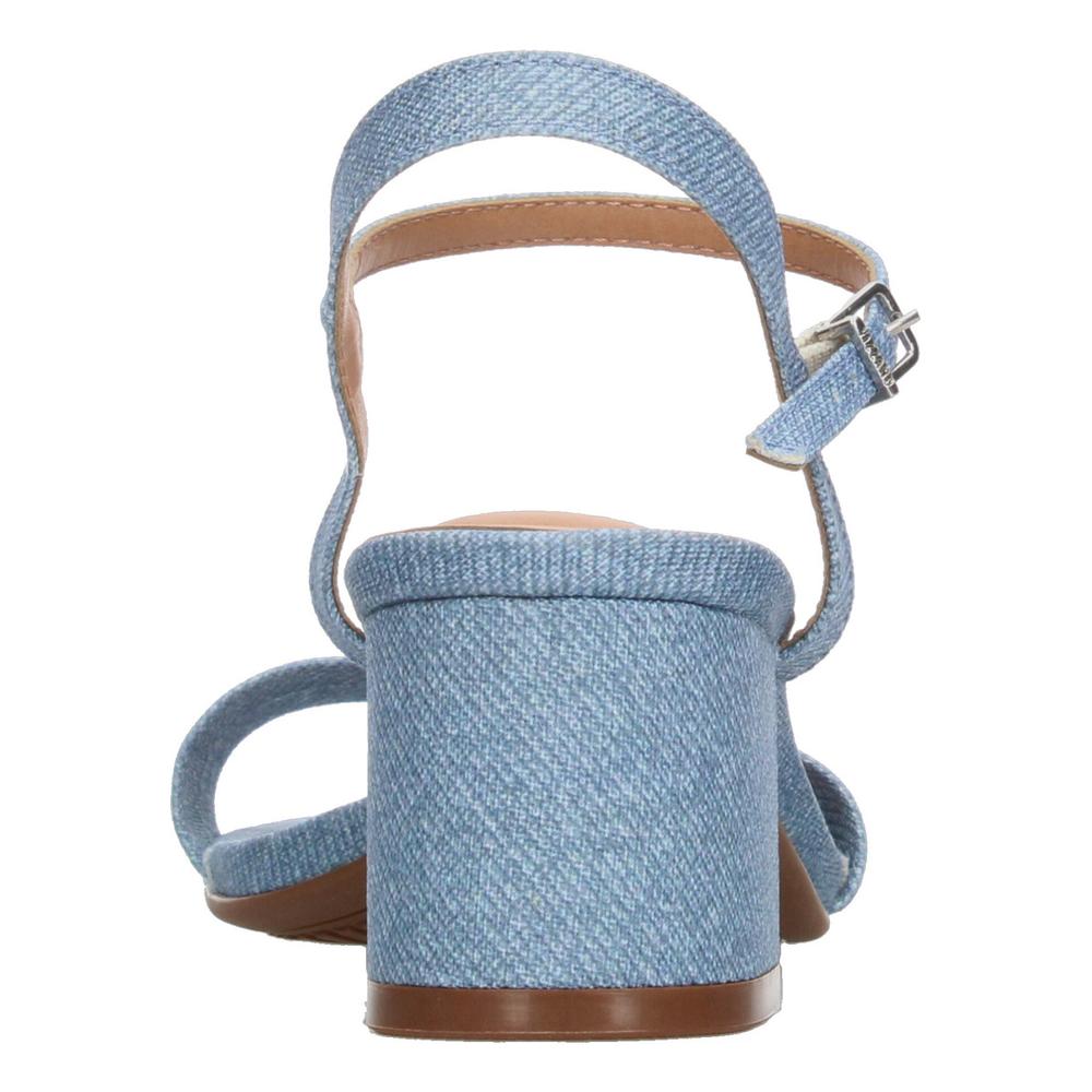 Foto 8 pulgar | Sandalias Mujer Tacon Bajo Vizzano Mezclilla Dama Correa Azul
