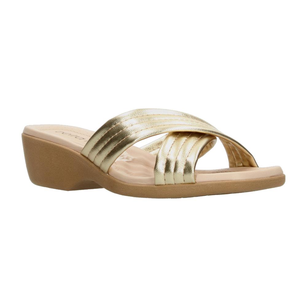 Foto 3 pulgar | Sandalias Beira Rio Dorado Para Mujer [bei89] Dorado