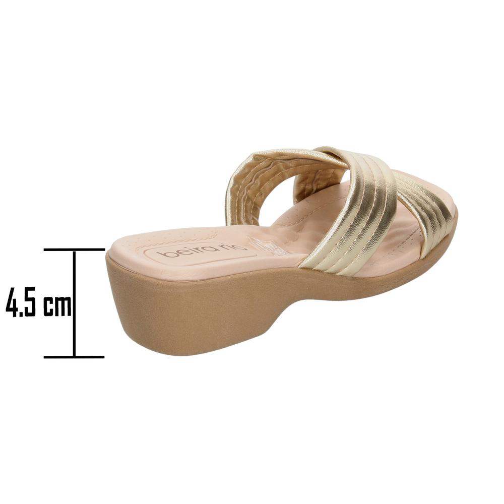 Foto 4 pulgar | Sandalias Beira Rio Dorado Para Mujer [bei89] Dorado