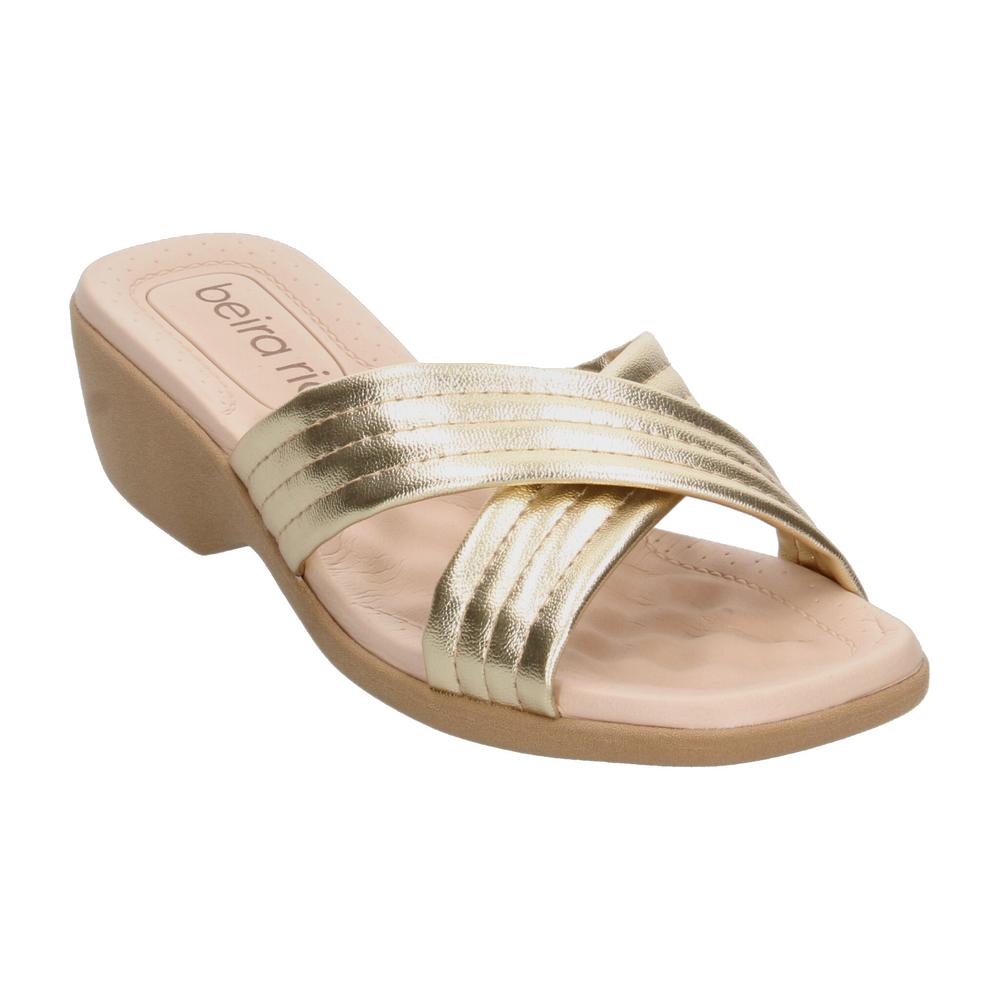 Foto 5 pulgar | Sandalias Beira Rio Dorado Para Mujer [bei89] Dorado