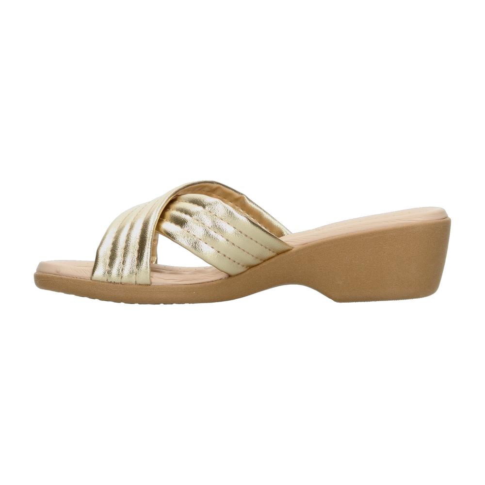 Foto 5 | Sandalias Beira Rio Dorado Para Mujer [bei89] Dorado
