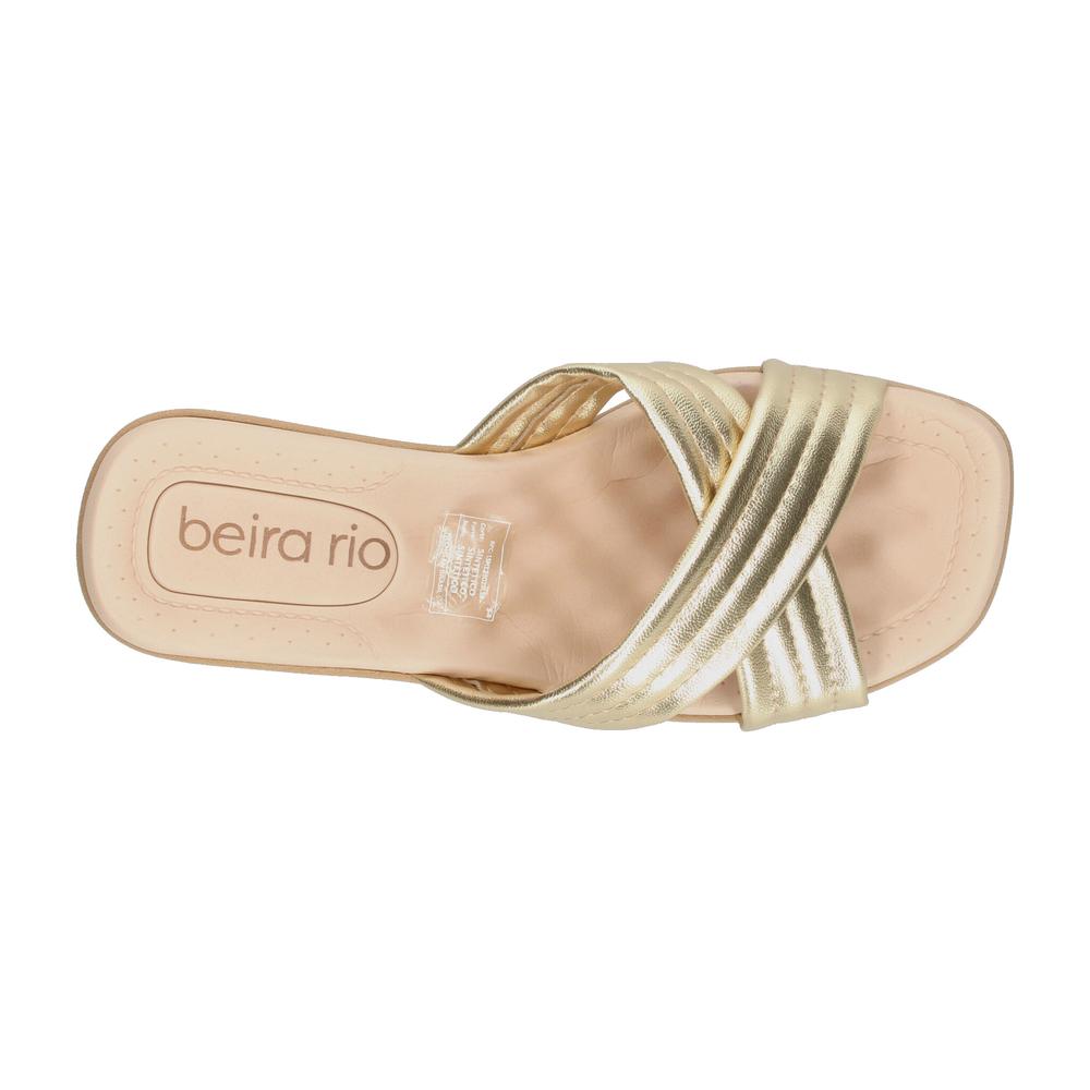 Foto 8 | Sandalias Beira Rio Dorado Para Mujer [bei89] Dorado