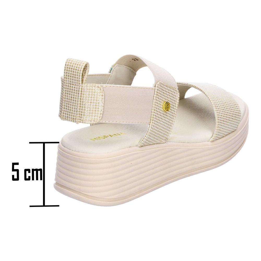 Foto 4 pulgar | Sandalias Hispana Beige Para Mujer [his154] Beige