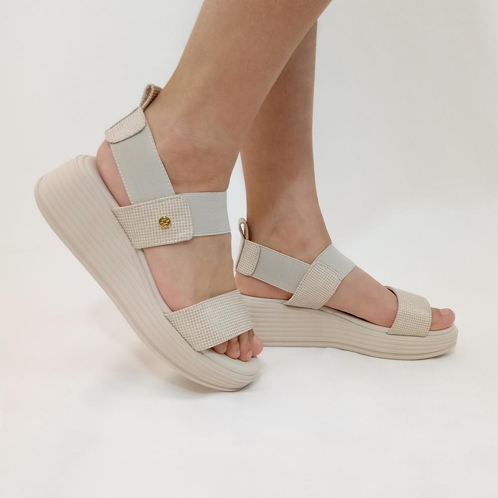 Foto 5 pulgar | Sandalias Hispana Beige Para Mujer [his154] Beige