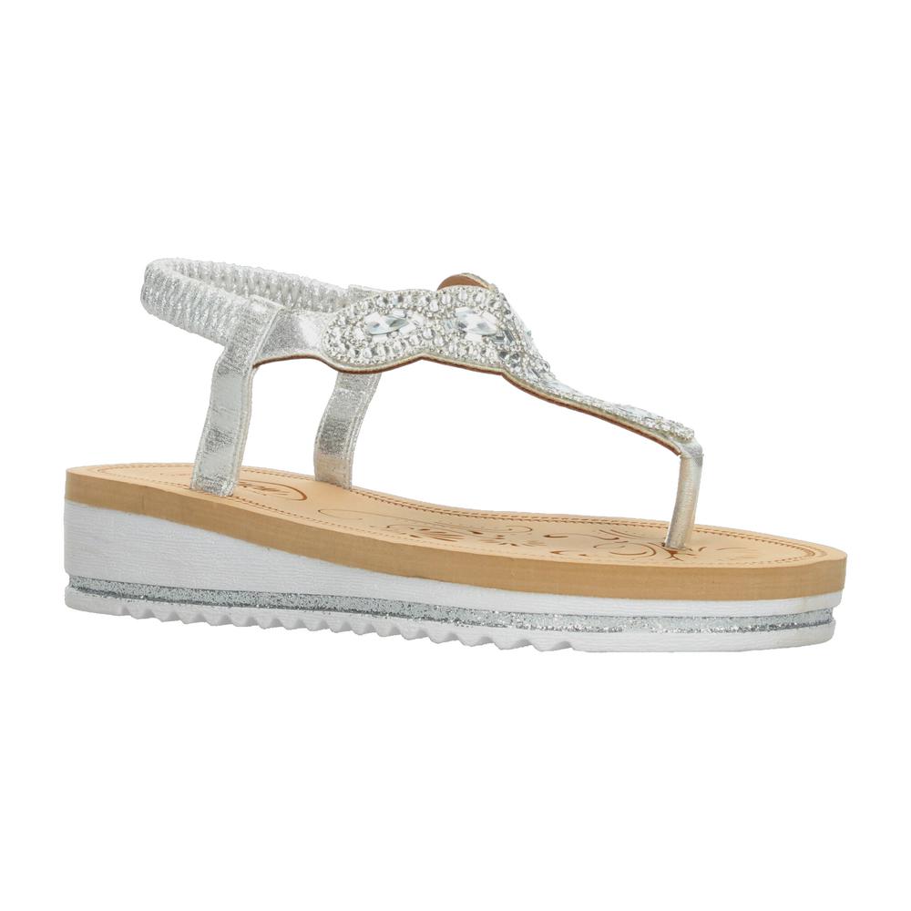 Foto 2 | Sandalias Caray Plateado Para Mujer [car424] Plateado