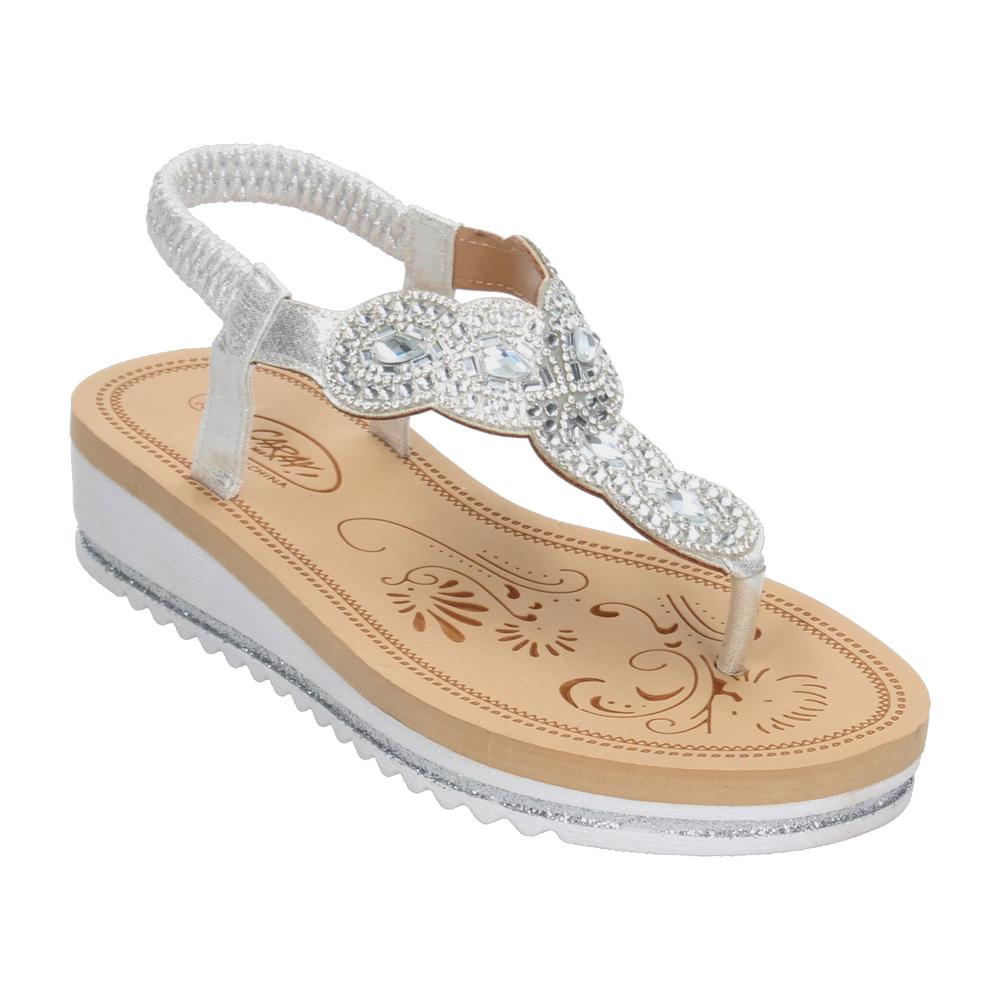 Foto 5 pulgar | Sandalias Caray Plateado Para Mujer [car424] Plateado