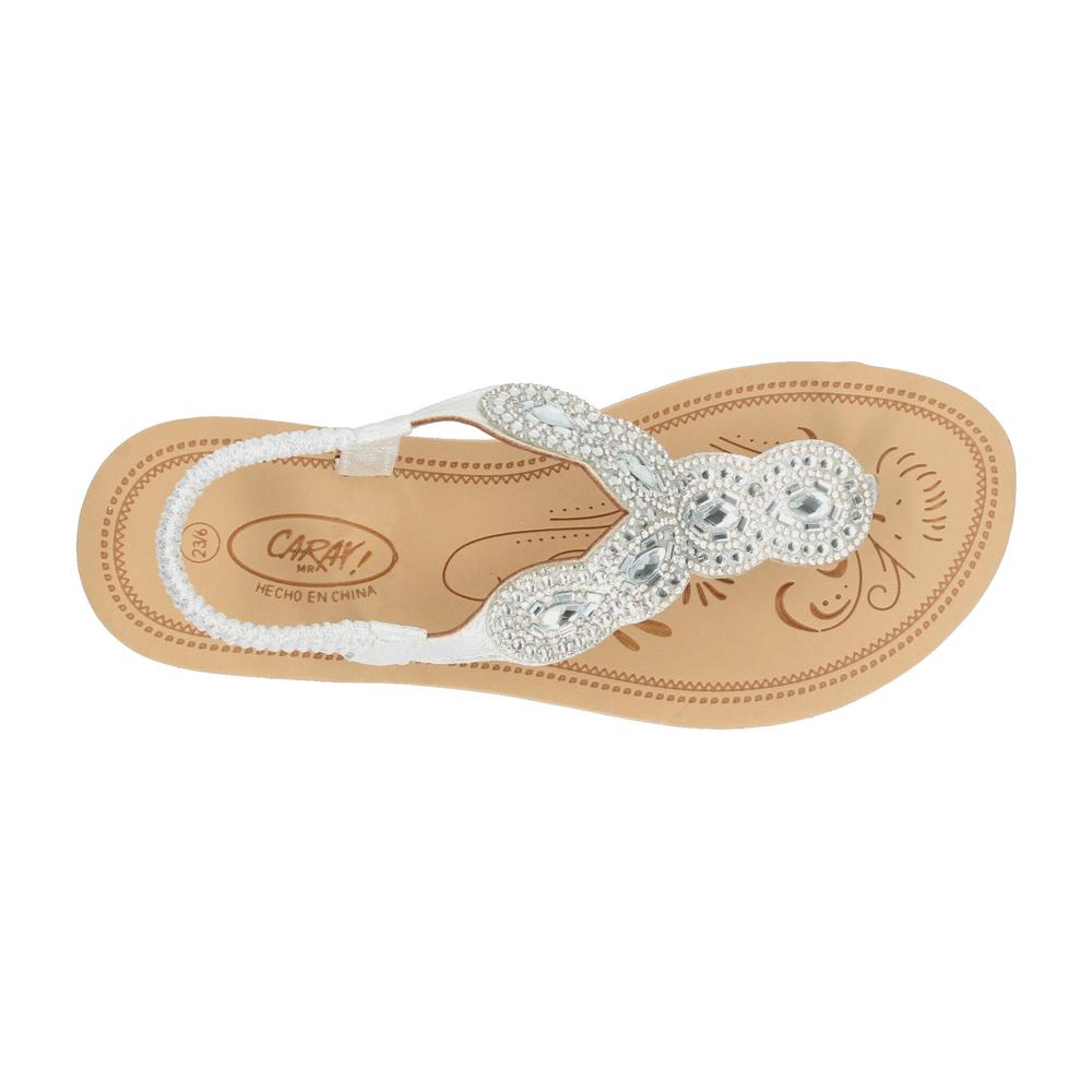 Foto 8 | Sandalias Caray Plateado Para Mujer [car424] Plateado