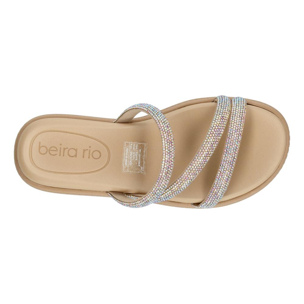 Foto 9 pulgar | Sandalias Beira Rio Crema Para Mujer [bei66] Beige