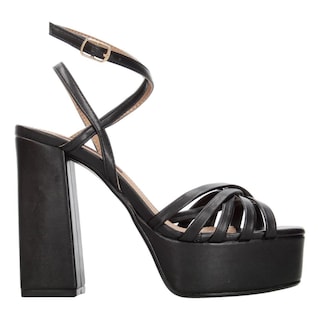 Foto 1 | Sandalias De Tacón Alto Mujer Salamandra Negro Dama Negro