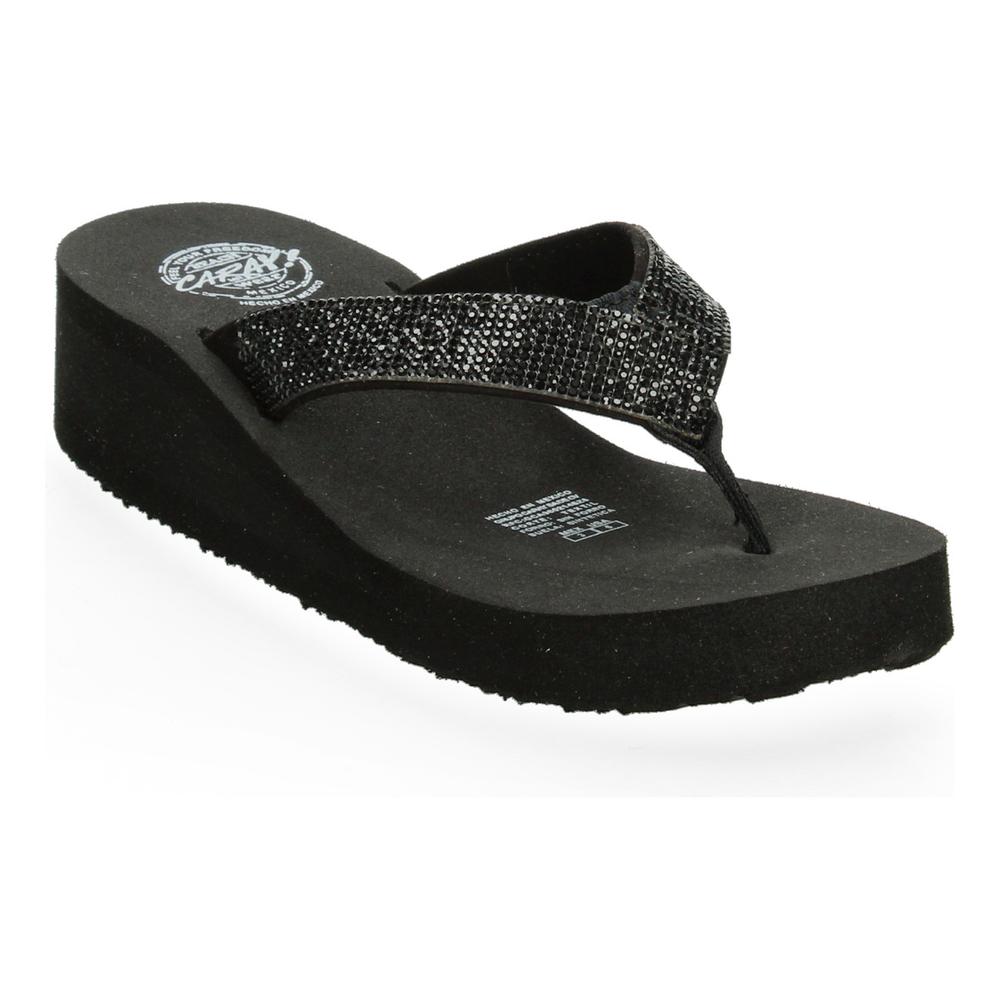 Foto 3 pulgar | Sandalias Caray Negro Para Mujer [car410] Negro
