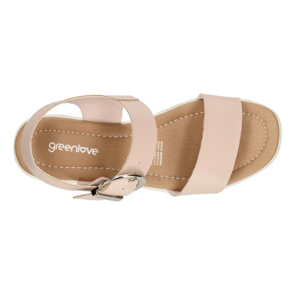 Foto 9 pulgar | Sandalias Green Love Rosa Para Mujer [gre66] Rosa