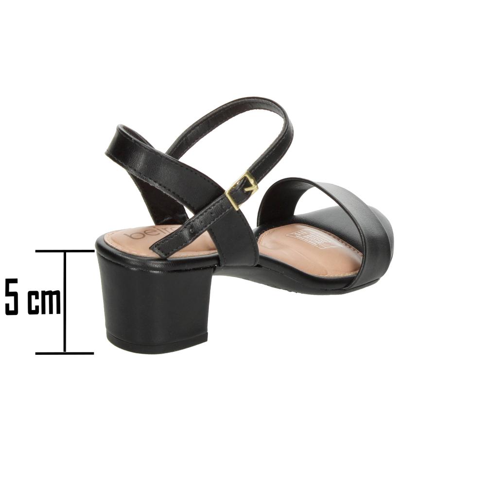 Foto 3 | Sandalias Beira Rio Negro Para Mujer [bei93] Negro