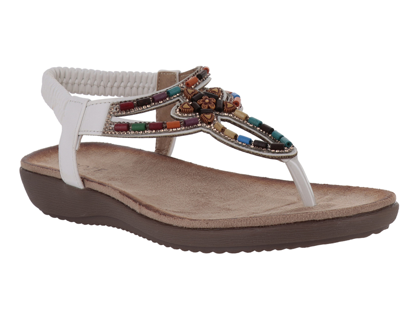 Foto 2 pulgar | Sandalias Roze White Para Mujer