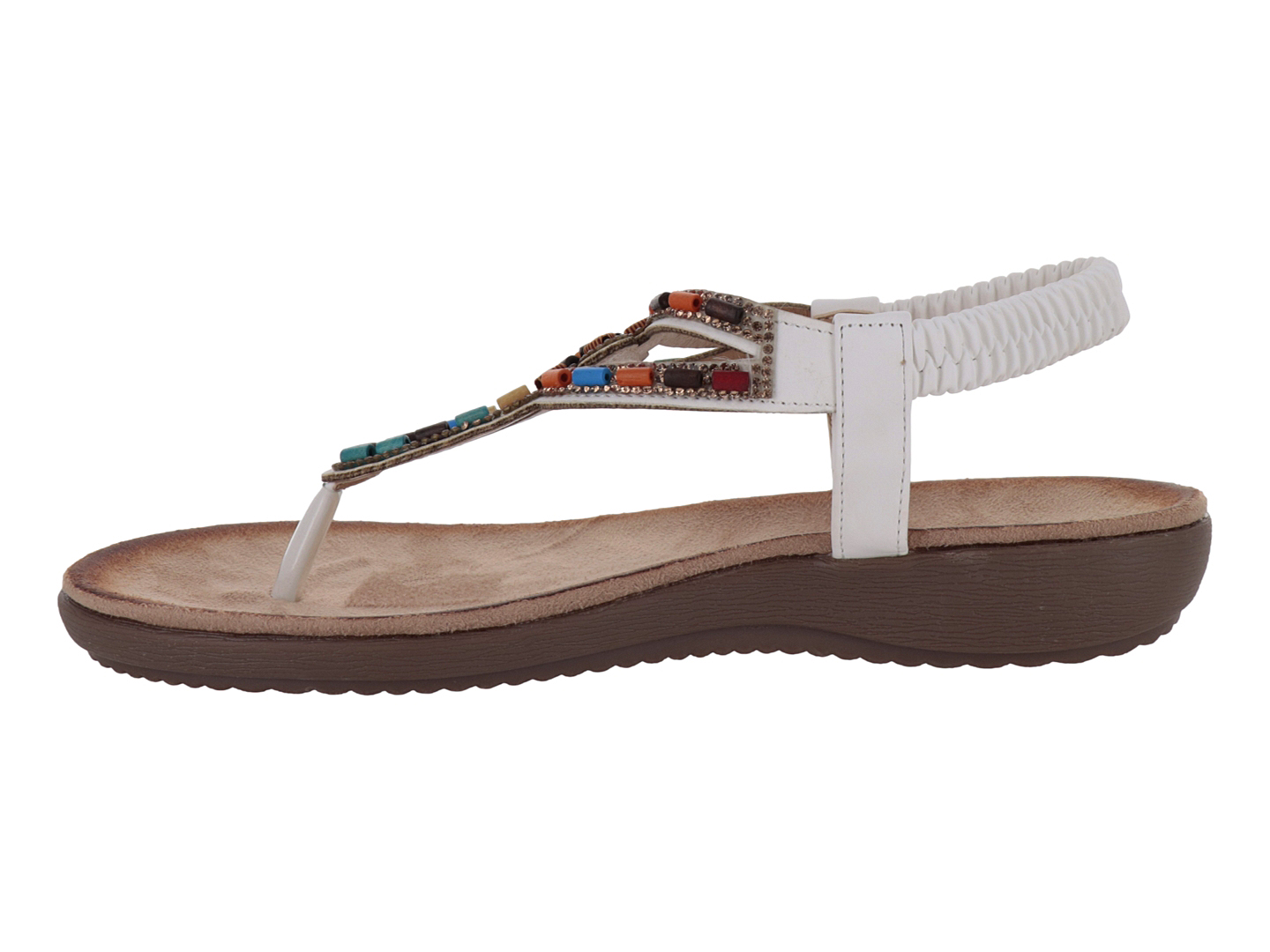 Foto 3 pulgar | Sandalias Roze White Para Mujer