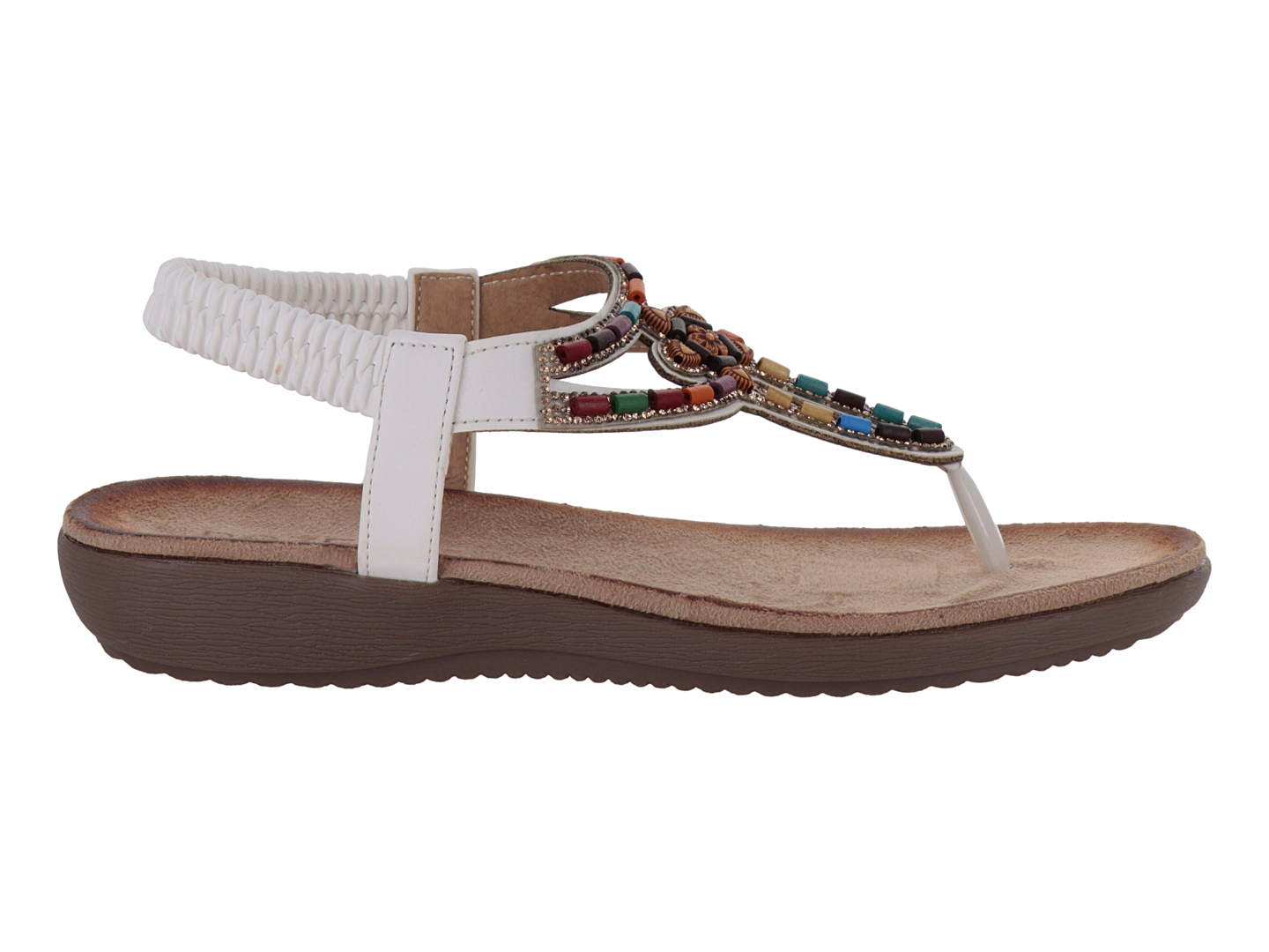 Foto 5 pulgar | Sandalias Roze White Para Mujer