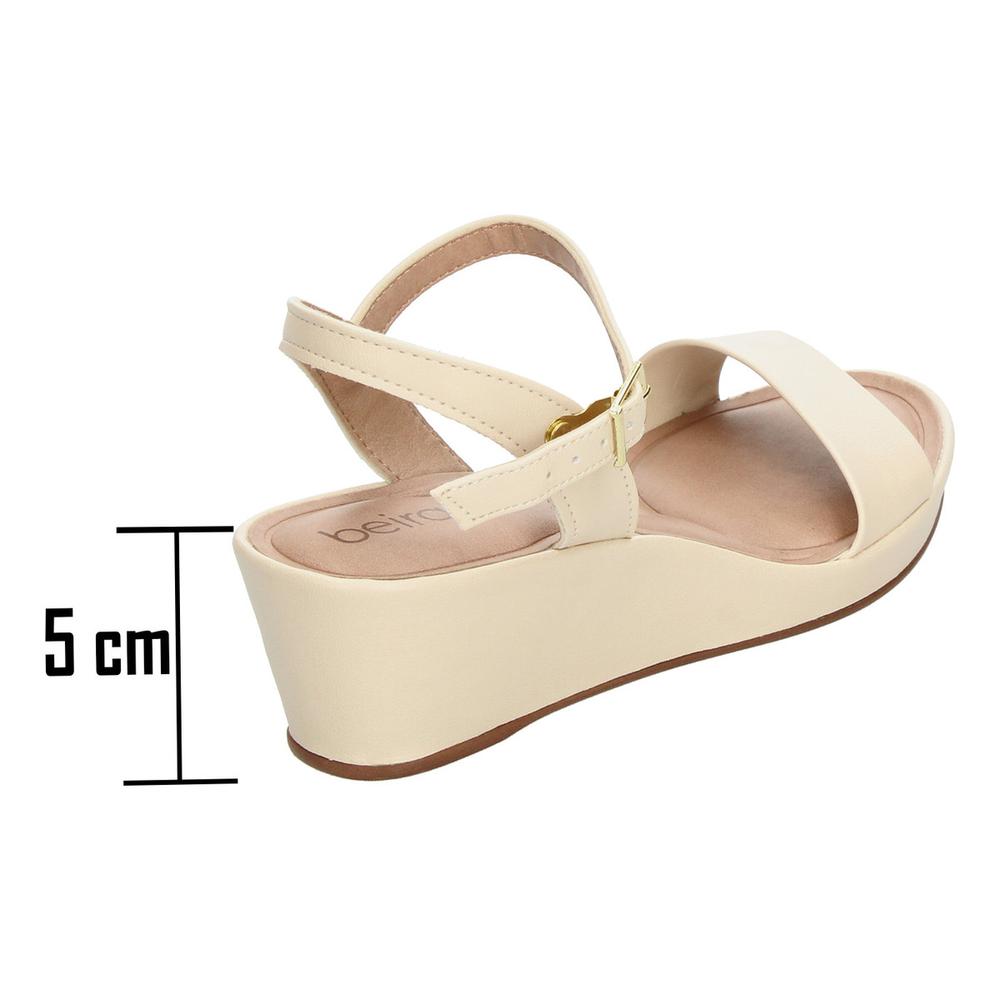 Foto 4 pulgar | Sandalias Beira Rio Crema Para Mujer [bei68] Beige