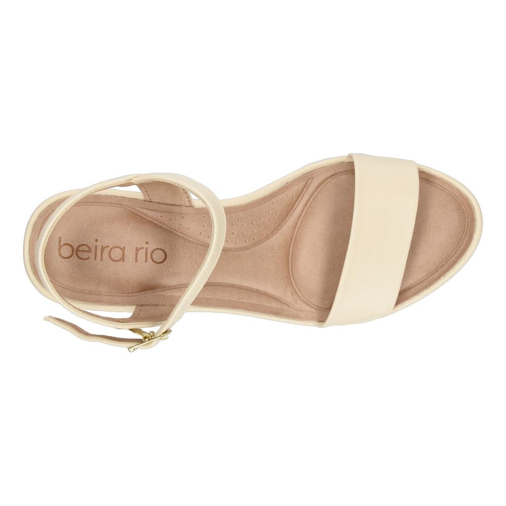 Foto 9 pulgar | Sandalias Beira Rio Crema Para Mujer [bei68] Beige