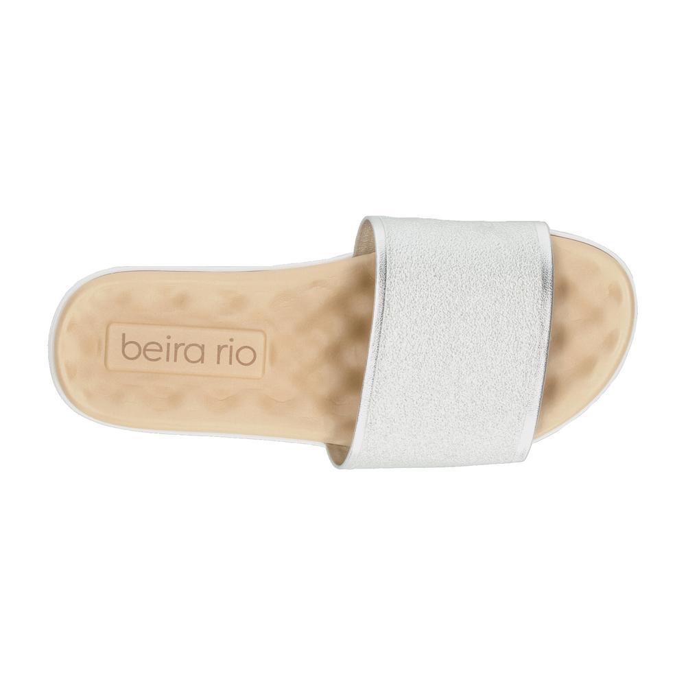 Foto 9 pulgar | Sandalias Beira Rio Plateado Para Mujer [bei104] Plateado