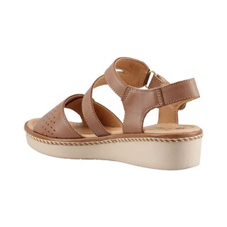Foto 4 | Sandalia Playa Caribe 16695 Adobe Para Mujer Confort Casual Talla 22 A 27 E